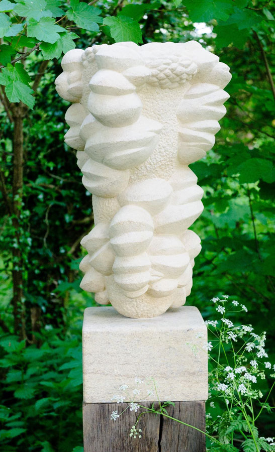 Alison Munby, Banksia, Guiting limestone 57cm x 33cm x 25cm