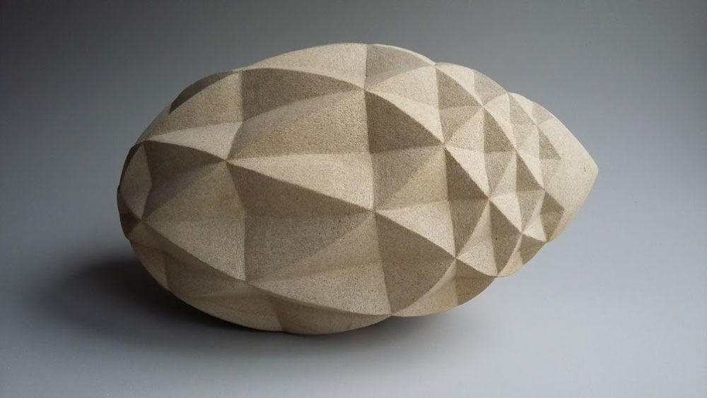 Alison Munby, Cone I, Peakmoor sandstone 43cm x 26cm