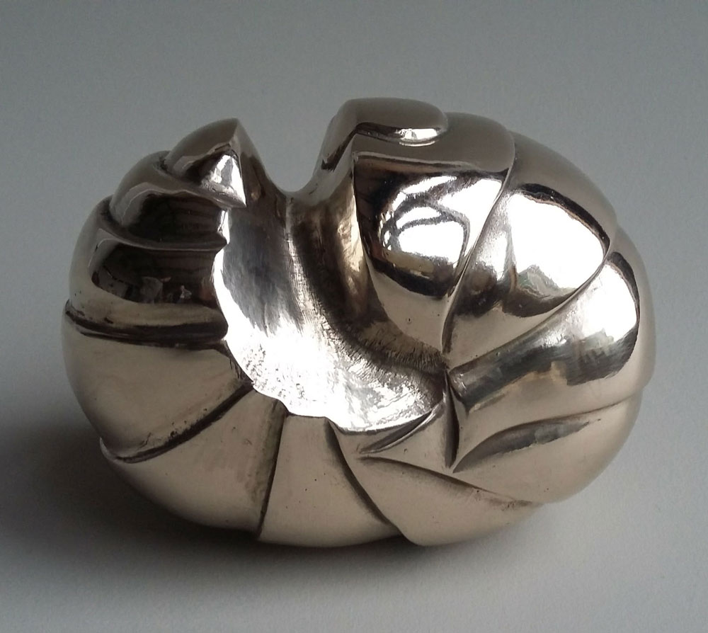 Alison Munby, Woodlouse, Bronze 10cm x 13cm x 8cm